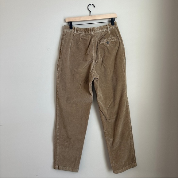 L.L. Bean Women’s 12 Corduroy Pants Tan Brown Y2K Cabincore - Picture 2 of 12